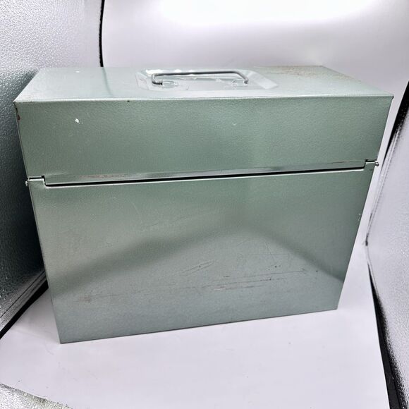 Vintage Hamilton Skotch Porta-File Skotch Kooler Portable File Cabinet No Key - Picture 7 of 9